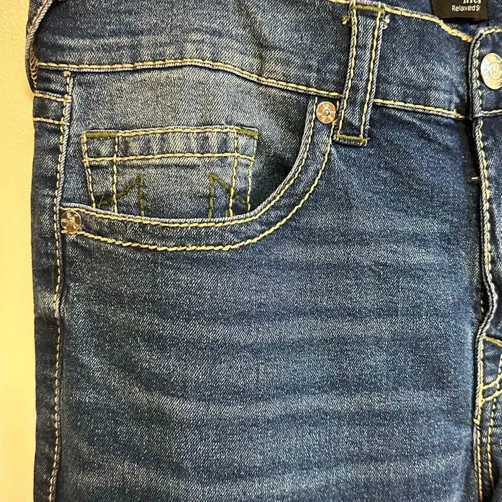 True Religion Ricky Big T Relaxed Straight Jean Size 36 Inseams 34 NWT $199